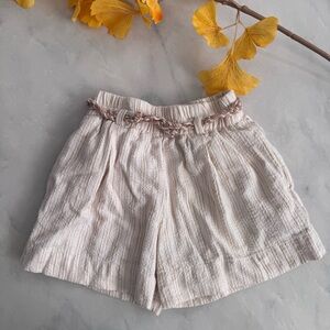 Zara girl linen shorts size 6 years